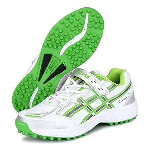 PRO ASE White & Green Professional Cricket Shoes for Men_9