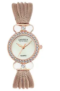 Exotica Fashions Casual Analogue Multicolored Dial Women's Watch (Multicolored Dial Multicolored Colored Strap)