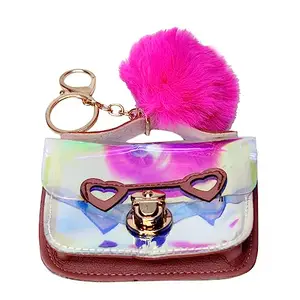 ARK Mini Coin Purse Wallet with Key Chain for Girls and Women