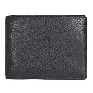 Leatherman Fashion LMN Genuine Leather Black Unisex Wallet(9 C Slot)