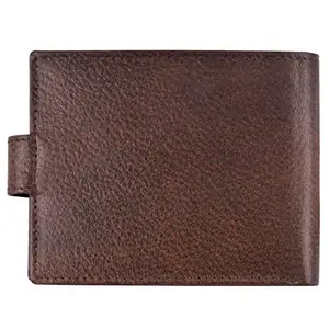 SHG ENTERPRISE Brown Bi-Fold Genuine Leather 6 ATM Removable Card Slots Wallet for Men WL503