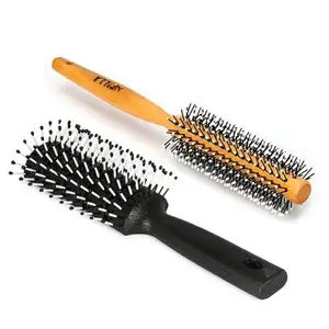 Nfilla Elite Range Round Hair Brush For Blow Drying & Hair Styling: Perfect Tool For Efficient Blow Drying, Adding Curls, Waves & Volume | Premium Nylon Bristles To Gently Shape & Style Your Locks