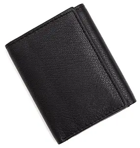 poland Black Synthetic & Artificial Leather Men's Wallet (3foldwalletblack)