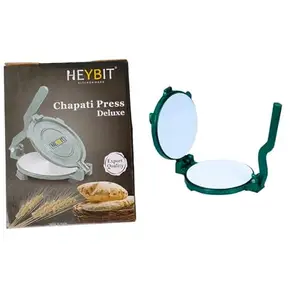 SHANKAR AGRO TECH Heybit 8.26 inches 3.67kg Heavy Quality Puri Press chapathi Press papad Press pathiri Press for Home Kitchen cast Iron and Stainless Steel Inner Plate 21CM
