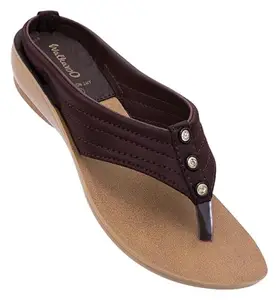 WALKAROO W25109 Womens Sandals for Casual Wear and Regular use for Indoor & Outdoor - Brown