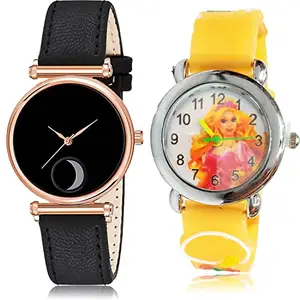 NEUTRON Analogue Analog Black and White Color Dial Women Watch - GCPL29-GC46 (Pack of 2)