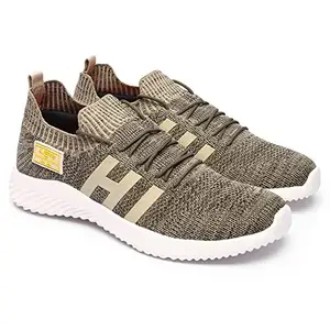 Lancer Mens THUNDER-23 Green Running Shoe - 9 UK (THUNDER-23MHD-9)