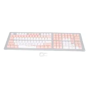 Generic Cherry Blossoms Keyboard Keycaps, 123 Keys PBT Keycaps, Thermal Sublimation Technology