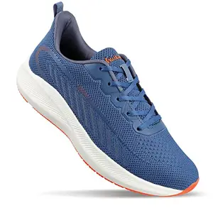 WALKAROO Gents Steel Blue Sports Shoe (WS9077) 9 UK