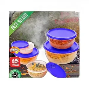 Kitchen Container |250+450+800+1400+2500 ml| Stackable Refrigerator Organizer for Fresh Food Storage | BPA-Free Kitchen Solution Transparent food storage Stackable frid|design - 502for home