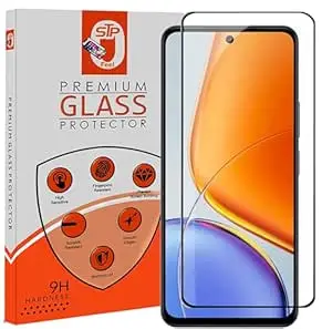 STP FEEL Premium Tempered Glass Screen Protector Guard Compatible For Vivo T5X 5G (6.72 Inch, Pack of 1) | Edge to Edge Coverage With Easy to installation kit for Smartphone