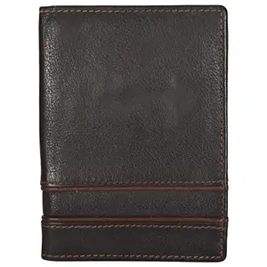 Leatherman Fashion LMN Genuine Leather Brown for Unisex Size Small Card Holder 3010