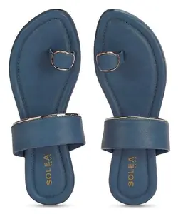 PARAGON K6017L Women's Sandals | Stylish Slip on Flats with Cushioned Soles | Trendy Lightweight Durable & Comfortable Fashion Slippers for Outdoor Use