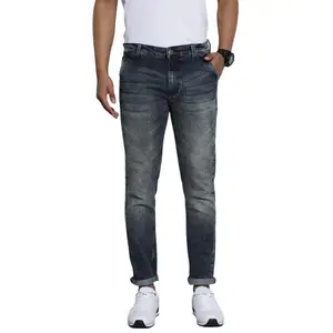 Brand: The Indian Garage Co The Indian Garage Co Men Slim Fit Solid Mid-Rise Stretchable Jeans