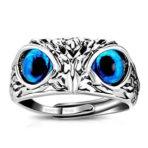 University Trendz Retro Style Owl Bird Open Adjustable Ring for Men & Women (Pack of 1)