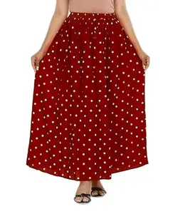 Jai MAHAKAL Enterprises Designer Women Western Skirts Size of-S Maroon