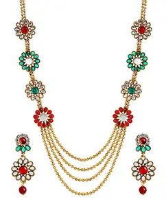 YouBella Jewellery for Women Stylish Pendant Necklace for Women & Girls (Gold) (YBNK_5806)