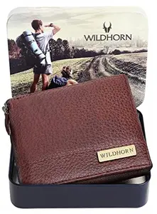 WildHorn Garnet Maroon Leather Men's Wallet (699709)