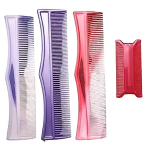 Purple and Red Hair Grooming Combs Set Four Piece | Regular Use | Hairstyle Comb Combo for Women and Men