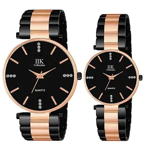 IIK COLLECTION Round Studded Formal Dial Analogue Quartz Movement,Long Battery Life, Stylish Belt Womens and Mens Watch- Water Resistant Watches for Boys and Girls.