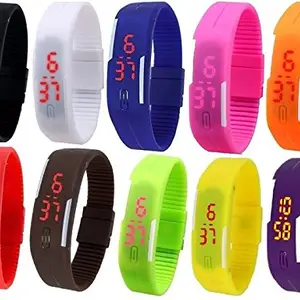 Pappi Boss Pappi-Haunt Sports Multi-Colour Dial Unisex Watch - Set of 12 Pieced Led Watches