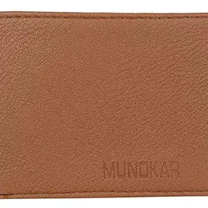 Mundkar Men Tan Non Leather Stylish Wallet for Men and Boys