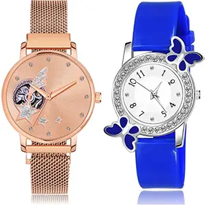 NEUTRON Heart Analog Rose Gold and White Color Dial Women Watch - GM241-G98 (Pack of 2)