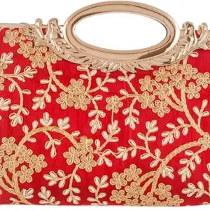 REEDOM FASHION Fabric Handbag for Women (Maroon) (RF1746)-BZ