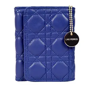 Lino Perros Blue Faux Leather Wallet