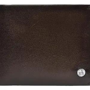 eske Arno - Genuine Leather Mens Bifold Wallet - Holds Cards, Coins and Bills - 5 Card Slots - Everyday Use - Travel Friendly - Handcrafted - Durable - Water Resistant -Dark Brown VT