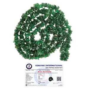 Reiki Crystal Products Certified Green Aventurine Mala/Necklace Natural Crystal Stone Reiki Healing Chip Bead Mala. Charged By Reiki Grandmaster & Vastu Expert