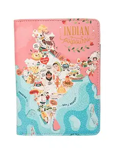 Chumbak India Potpourri Passport Holder - Pink