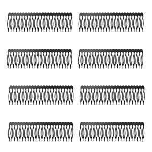 SATRA TRADERS (Size : 130MM 10PCS) Hair Comb For hair Accessories Making (Black)