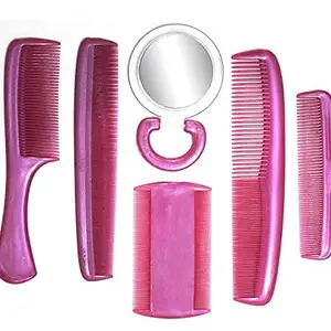 Verbier Lice Removal Hair Combs Set In Different Shapes for Men and Women (Random Colour)