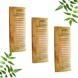 3PCS, Compact Wooden Comb | Style your beard hassle-free | Pocket-size Comb for hair & Beard styling