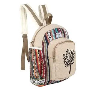 Rama E-Marketers New Himalayan Hemp Laptop Bag Backpack/Traveler Bag (Tree Design Multicolor)