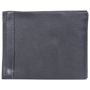 Leatherman Fashion LMN Genuine Leather Black Unisex Wallet 6 Slots