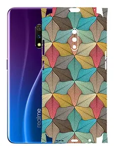 AtOdds AtOdds - Realme X Mobile Back Skin Rear Screen Guard Protector Film Wrap (Coverage - Back+Camera+Sides) (Autumn)
