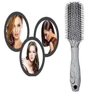 Boxo Flat Hair Brush Professional Hair Brush for Men and Women for Wet and Dry Hairs for Home and Salon Use Pack Of 1