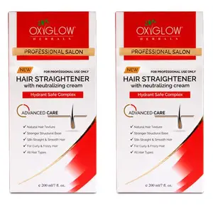 OXYGLOW HERBALS Oxyglow Hair Straightener, Pack of 2 (200 ml x 2)