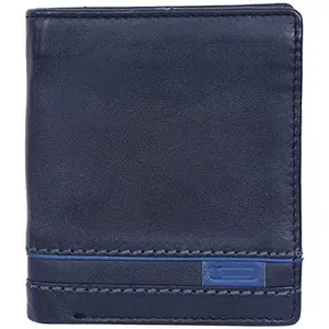 Leatherman Fashion LMN Genuine Leather Unisex Black Wallet 6 Card Slots
