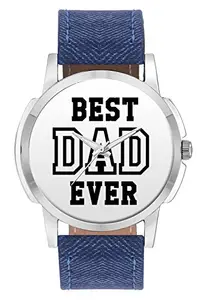 BIGOWL Fathers Days Unique Branded Dad Quote Premium Fashion Watches for Dad - Casual Analog Leather Band Watch (for Father's Day)| Gift for Dad