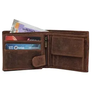 G TUCH STYLE RFID Protected Genuine High Quality Bifold Leather Wallet for Men (Brown)- Pack of 1