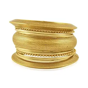 Memoir Brass Alloy 8 Bangle single hand Fashion Kada bangle set for Women (BGMT3810)