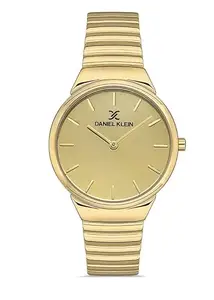 Daniel Klein Analog Gold Dial Women's Watch-DK.1.13230-2