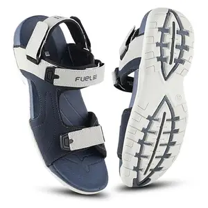 FUEL Trendy 2112-02 Comfortable & Lightweight Stylish Running, Walking with Anti-Skid Flexible & Breathable Style sports Sandals & Floaters for Mens & Boys (Navy, 7UK)