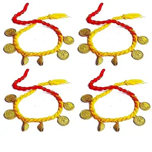 Forty Wings Set Of 4 Coin Ginny Dora Rakhi For Brother Bhaiya Bhai Latest Rakhi For Brothet Rakhi Gift For Brother