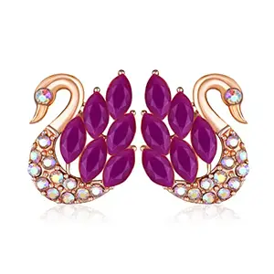 VFJ VIGHNAHARTA FASHION JEWELLERY VOILET Mayur(Peacock) Sizzling Bejeweled bollywood Earring for Women and Girls