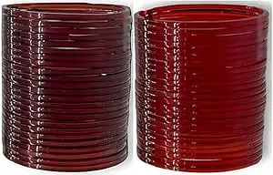 Shubhpriya Mart Plain Glossy Glass Bangles Set of 48 for Women | Stylish & Lightweight Traditional Jewelry