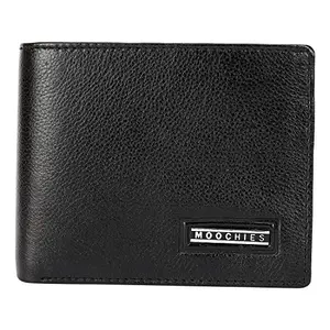 MOOCHIES Pure Leather Black Men's Wallet